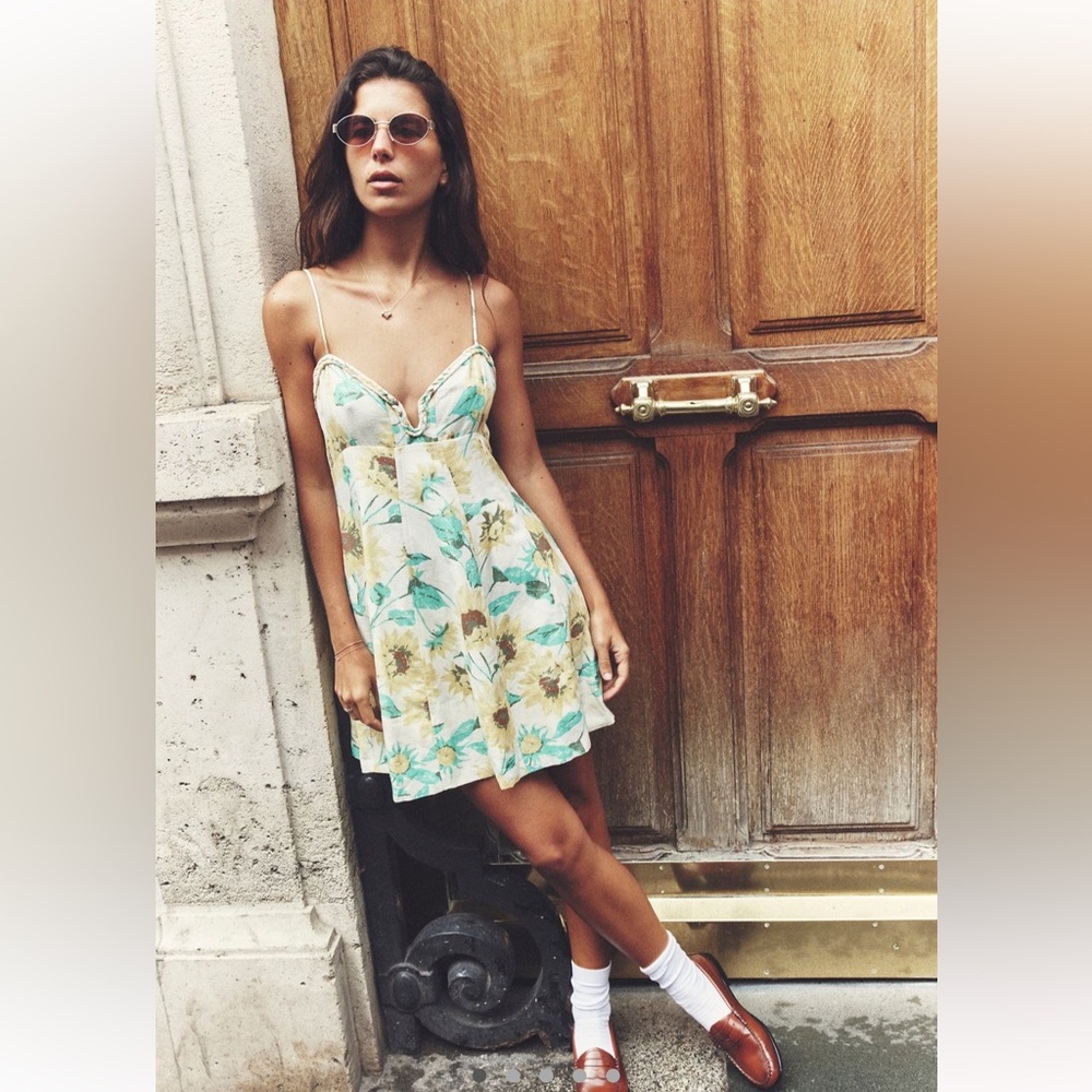 free people altura printed mini dress